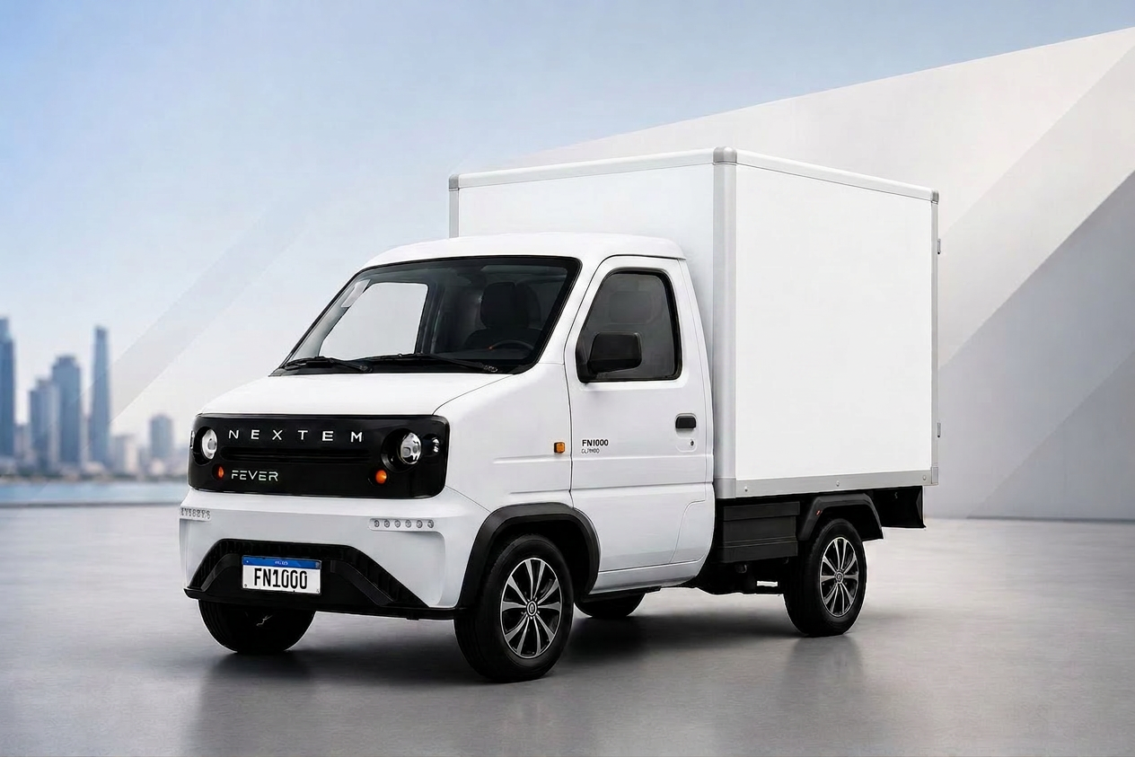 Frota elétrica Bonadio — veículos elétricos para logística urbana e last mile